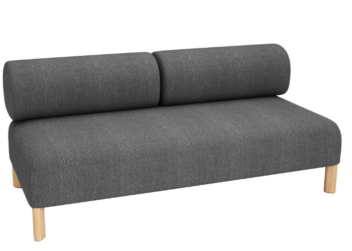 Pebble Two Seat Lounge - Mid Grey
